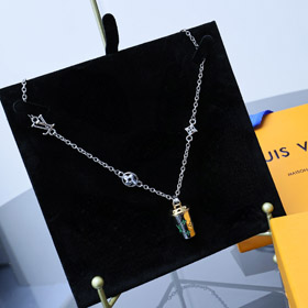 Louis Vuitton LV pendant with miniature coffee cup necklace-3650
