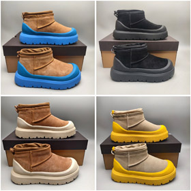 UGG Suede Warm and Versatile Round Toe Ankle Snow Boots -4515